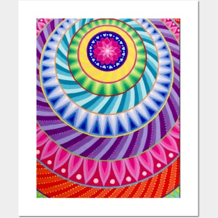 Psychedelic Mandala Posters and Art